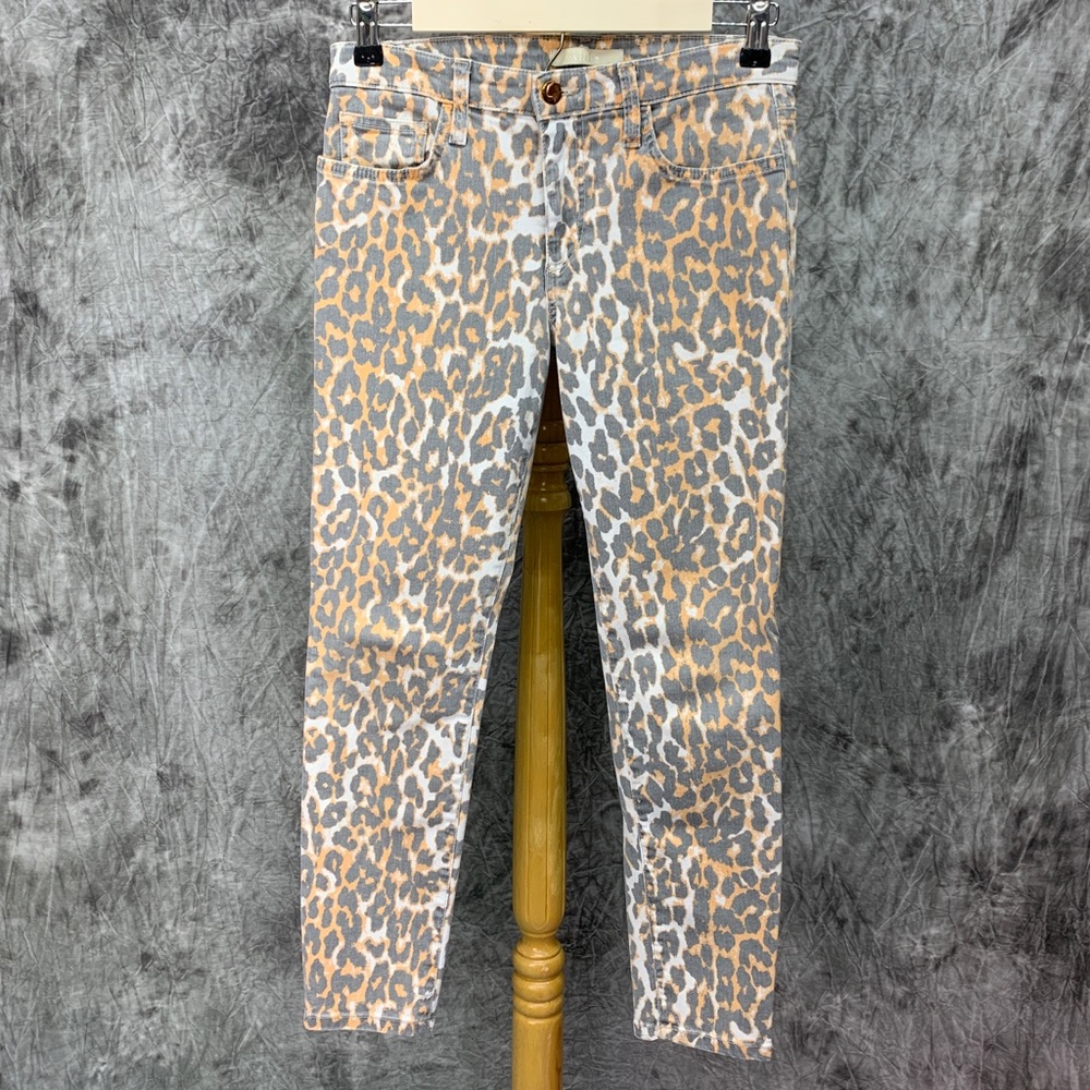 Joe’s Jeans High Water Skinny Sz 26 Leopard Print